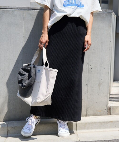 FREAK'S STORE(フリークスストア)の「カラーリブスカート(スカート・レディース・ブラック/ピンク/オレンジ/ナチュラル/コーラルピンク・フリ-)」の12枚目の写真