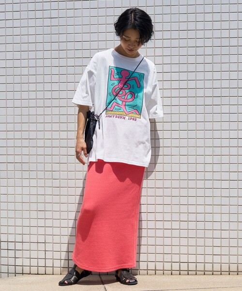 FREAK'S STORE(フリークスストア)の「カラーリブスカート(スカート・レディース・ブラック/ピンク/オレンジ/ナチュラル/コーラルピンク・フリ-)」の14枚目の写真