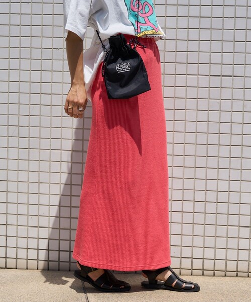 FREAK'S STORE(フリークスストア)の「カラーリブスカート(スカート・レディース・ブラック/ピンク/オレンジ/ナチュラル/コーラルピンク・フリ-)」の16枚目の写真