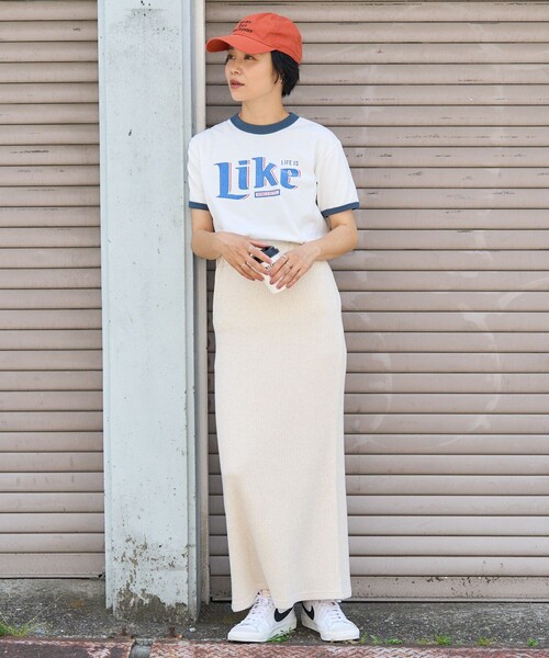 FREAK'S STORE(フリークスストア)の「カラーリブスカート(スカート・レディース・ブラック/ピンク/オレンジ/ナチュラル/コーラルピンク・フリ-)」の19枚目の写真