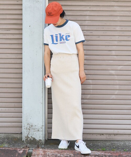 FREAK'S STORE(フリークスストア)の「カラーリブスカート(スカート・レディース・ブラック/ピンク/オレンジ/ナチュラル/コーラルピンク・フリ-)」の20枚目の写真