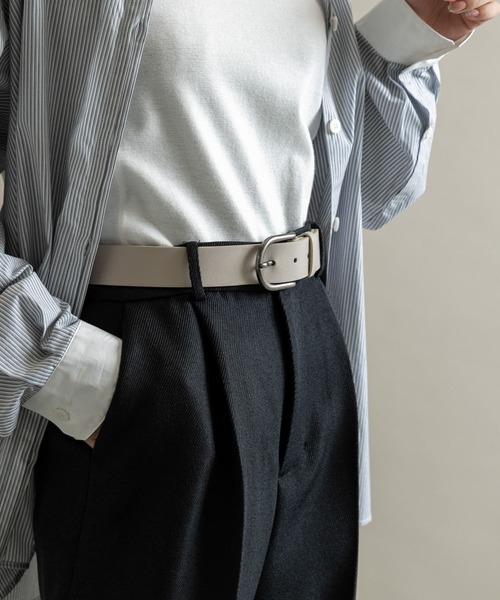 SMELLY(スメリー)の「シンプルピンバックルベルト(ベルト・レディース・ブラック/ブラウン/アイボリー・-)」の7枚目の写真