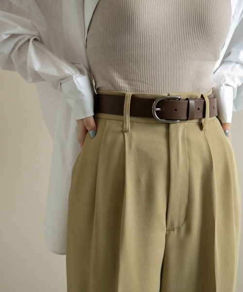 SMELLY(スメリー)の「シンプルピンバックルベルト(ベルト・レディース・ブラック/ブラウン/アイボリー・-)」の11枚目の写真