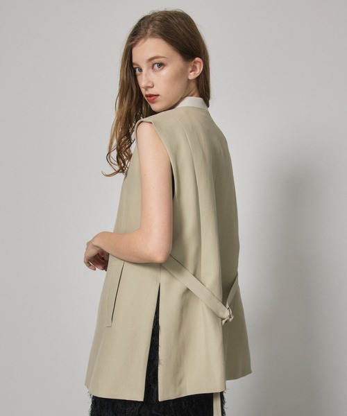PUBLIC TOKYO（パブリックトウキョウ）の「ダブルブレストジレ（ベスト・レディース・ブラック/ベージュ/その他2・FREE）」の17枚目の写真