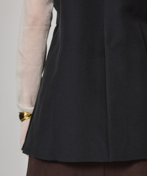 PUBLIC TOKYO（パブリックトウキョウ）の「ダブルブレストジレ（ベスト・レディース・ブラック/ベージュ/その他2・FREE）」の11枚目の写真