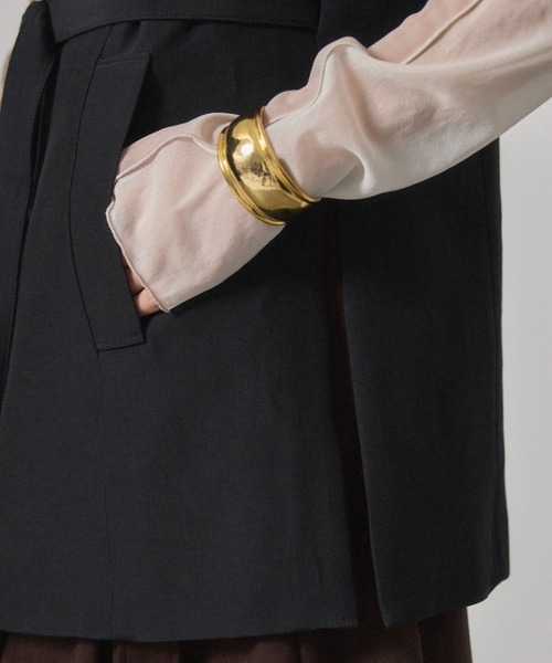 PUBLIC TOKYO（パブリックトウキョウ）の「ダブルブレストジレ（ベスト・レディース・ブラック/ベージュ/その他2・FREE）」の9枚目の写真