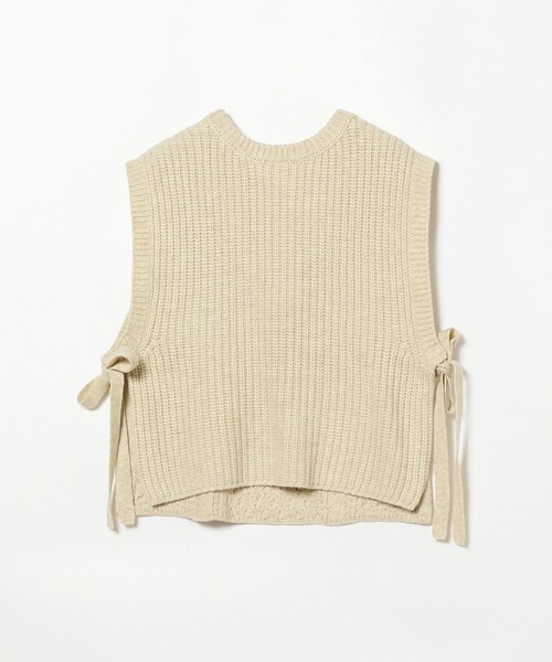 BEAMS BOY - beams boy ◯ アラン サイドリボン ベスト BEAMS BOY（ビームスボーイ）の「BEAMS BOY / アラン サイド リボン