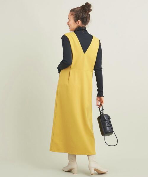 BEAUTY&YOUTH UNITED ARROWS（ビューティーアンドユースユナイテッドアローズ）の「【WEB限定】ツイードライク ジャンパースカート -2WAY/ウォッシャブル-（ジャンパースカート・レディース・ブラック/ナチュラル/イエロー/ダークブラウン・S/M）」の10枚目の写真