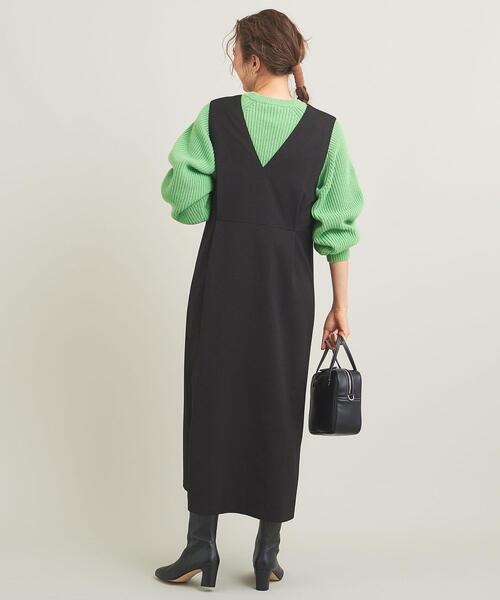 BEAUTY&YOUTH UNITED ARROWS（ビューティーアンドユースユナイテッドアローズ）の「【WEB限定】ツイードライク ジャンパースカート -2WAY/ウォッシャブル-（ジャンパースカート・レディース・ブラック/ナチュラル/イエロー/ダークブラウン・S/M）」の20枚目の写真