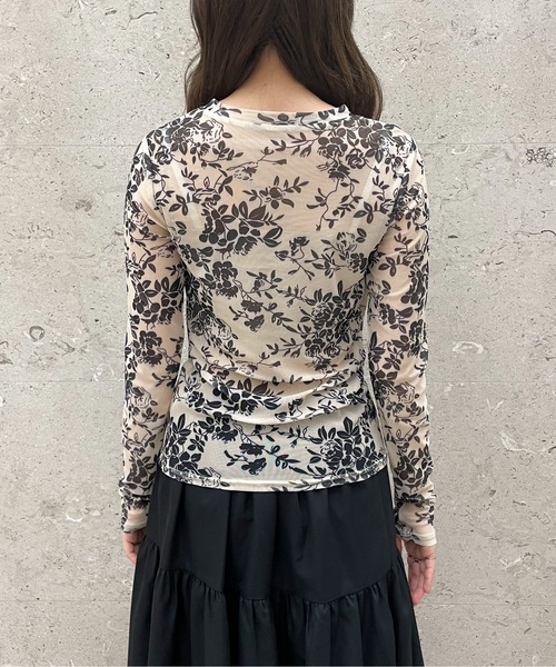 EPIMI E'PIMMY（エピミエピミー）の「アソートシアートップス（Tシャツ/カットソー・レディース・ブラック/ベージュ/アイボリー/グリーン系その他/コーラルピンク/ブラック×ホワイト・MEDIUM）」の18枚目の写真