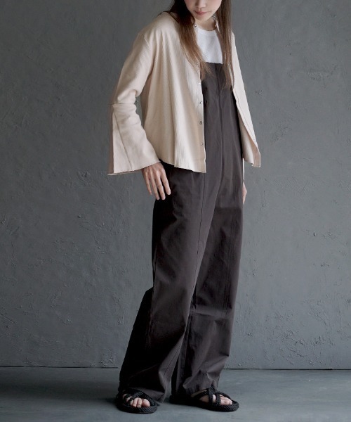 apartment department（アパートメントデパートメント）の「コットンリブ 2way ベルスリーブカーディガン（カーディガン/ボレロ・レディース・アイボリー/チャコール/レモンイエロー・M）」の15枚目の写真