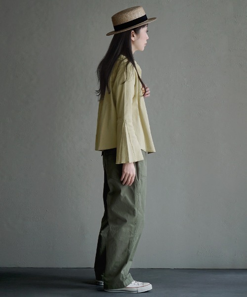 apartment department（アパートメントデパートメント）の「コットンリブ 2way ベルスリーブカーディガン（カーディガン/ボレロ・レディース・アイボリー/チャコール/レモンイエロー・M）」の20枚目の写真