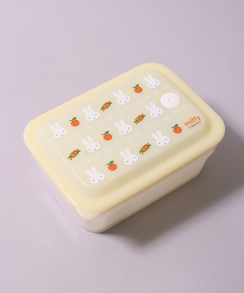 Miffy（ ミッフィー）の「(SK)【ミッフィー】お弁当箱にも使える。ふわっと盛れる 保存容器[450ml]（お弁当箱・キッズ・ライトグレー/ライトイエロー・ONE SIZE）」の10枚目の写真