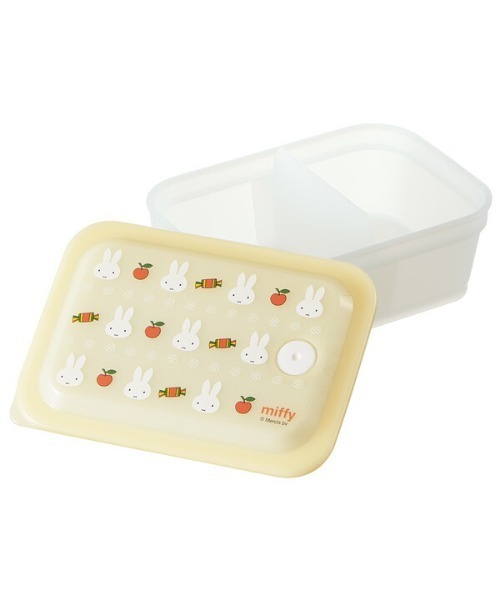 Miffy（ ミッフィー）の「(SK)【ミッフィー】お弁当箱にも使える。ふわっと盛れる 保存容器[450ml]（お弁当箱・キッズ・ライトグレー/ライトイエロー・ONE SIZE）」の14枚目の写真