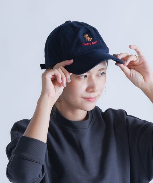CALIFORNIA OUTFITTERS（カリフォルニア アウトフィッターズ）の「テディベアーコットンキャップ（キャップ・レディース・カーキ/ブラック/マルーン/ホワイト/ネイビー・ONE SIZE）」の4枚目の写真