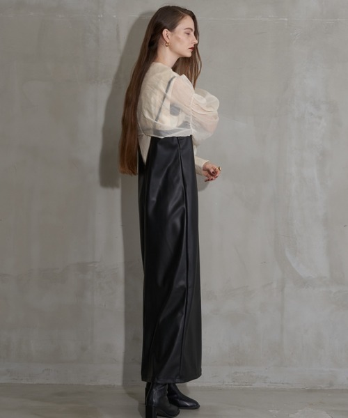 Solace(ソレイス)の「レザーレディキャミワンピース(ワンピース・レディース・ブラック・L/M)」の17枚目の写真