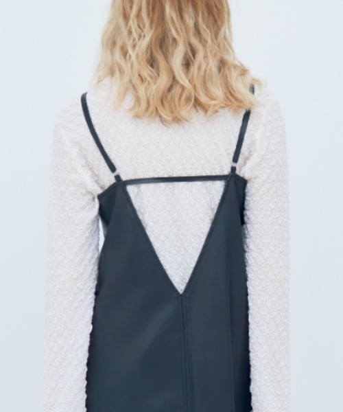 Solace(ソレイス)の「レザーレディキャミワンピース(ワンピース・レディース・ブラック・L/M)」の12枚目の写真