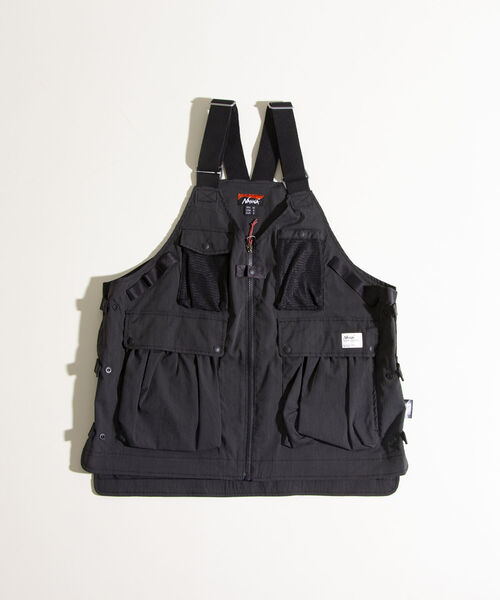 NANGA(ナンガ)の「【NANGA/ナンガ】TAKIBI RIP STOPFIELD VEST リップストップ ベスト(ベスト・メンズ・ブラック/キャメル・M)」の2枚目の写真