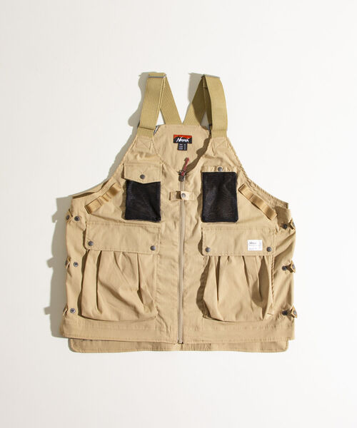 NANGA(ナンガ)の「【NANGA/ナンガ】TAKIBI RIP STOPFIELD VEST リップストップ ベスト(ベスト・メンズ・ブラック/キャメル・M)」の4枚目の写真