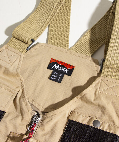 NANGA(ナンガ)の「【NANGA/ナンガ】TAKIBI RIP STOPFIELD VEST リップストップ ベスト(ベスト・メンズ・ブラック/キャメル・M)」の5枚目の写真