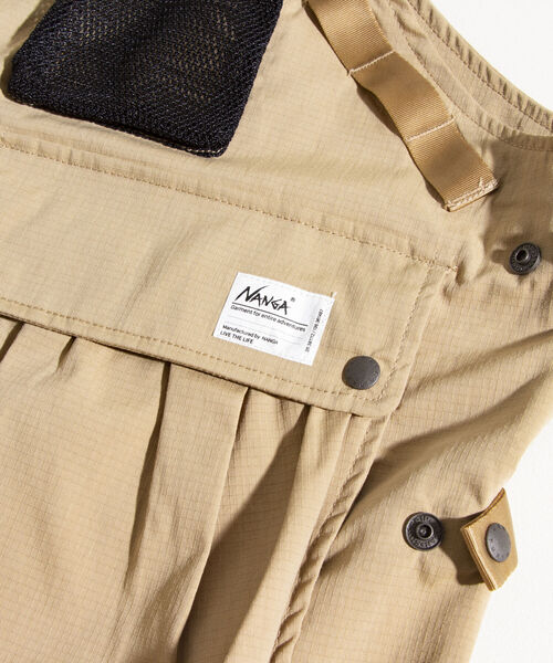 NANGA(ナンガ)の「【NANGA/ナンガ】TAKIBI RIP STOPFIELD VEST リップストップ ベスト(ベスト・メンズ・ブラック/キャメル・M)」の18枚目の写真