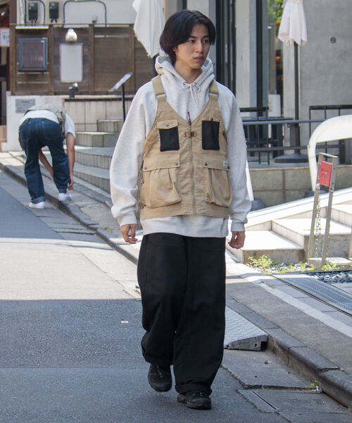 NANGA(ナンガ)の「【NANGA/ナンガ】TAKIBI RIP STOPFIELD VEST リップストップ ベスト(ベスト・メンズ・ブラック/キャメル・M)」の6枚目の写真