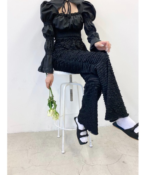 PHILLY（フィリー）の「ミニフリルパンツ（その他パンツ・レディース・ホワイト/ブラック・FREE）」の3枚目の写真