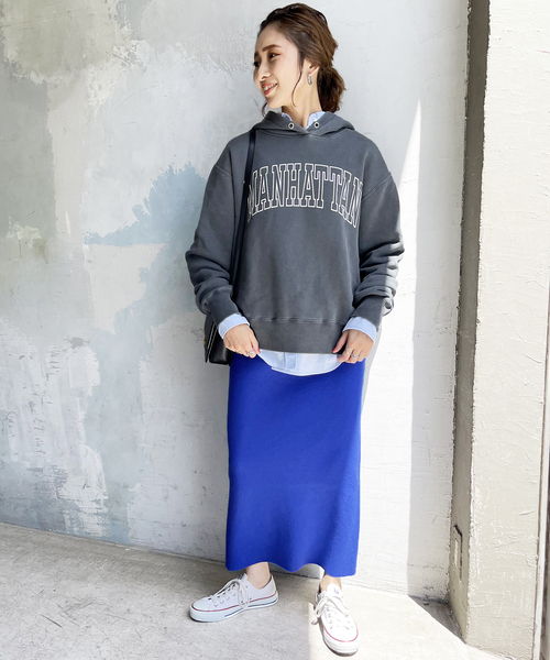 Spick & Span(スピックアンドスパン)の「ダブルジャガードニットタイトスカート(スカート・レディース・ブラック/ブルー系その他・FREE)」の13枚目の写真
