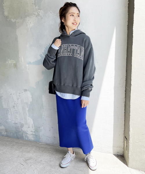 Spick & Span(スピックアンドスパン)の「ダブルジャガードニットタイトスカート(スカート・レディース・ブラック/ブルー系その他・FREE)」の14枚目の写真
