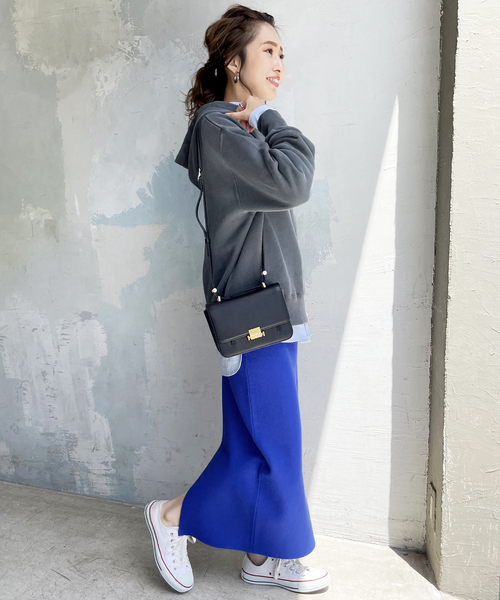 Spick & Span(スピックアンドスパン)の「ダブルジャガードニットタイトスカート(スカート・レディース・ブラック/ブルー系その他・FREE)」の15枚目の写真