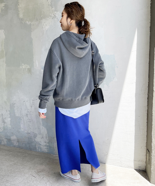 Spick & Span(スピックアンドスパン)の「ダブルジャガードニットタイトスカート(スカート・レディース・ブラック/ブルー系その他・FREE)」の16枚目の写真