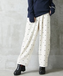 GEVS.（ジェイヴィス）の「＜大きいサイズ＞ 星プリントリラックスワイドパンツ GEVS.（その他パンツ）」