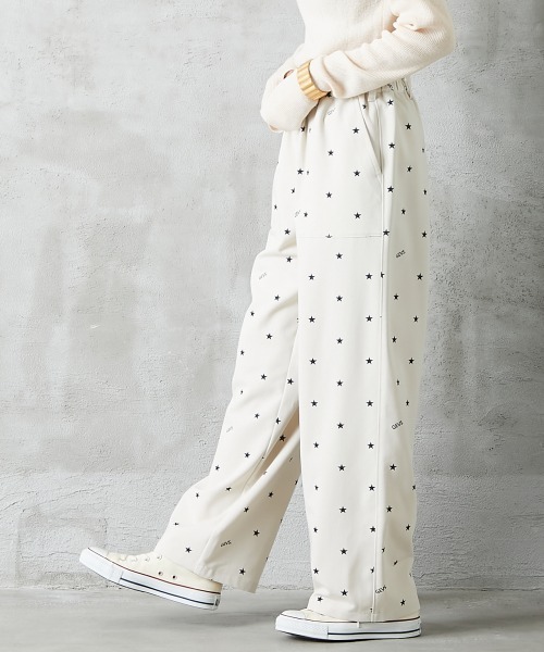GEVS.(ジェイヴィス)の「<大きいサイズ> 星プリントリラックスワイドパンツ GEVS.(その他パンツ・レディース・ライトベージュ/ブラック・3L/L/4L/LL/5L)」の22枚目の写真