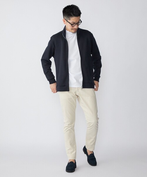 SHIPS（シップス）の「SHIPS:〈手洗い可能〉チャンキー ドライバーズ ニット カーディガン（カーディガン/ボレロ・メンズ・ライトグレー/ネイビー/オリーブ・SMALL/MEDIUM/LARGE/X-LARGE）」の4枚目の写真