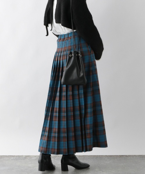 RAGEBLUE（レイジブルー）の「キルトチェックスカート（スカート・レディース・ダークグリーン/ダークブラウン/ベージュ系その他2/ブルー系その他/レッド・FREE）」の4枚目の写真