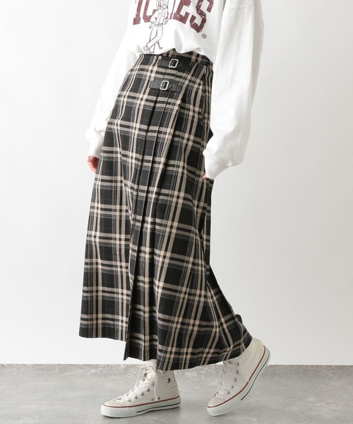 RAGEBLUE（レイジブルー）の「キルトチェックスカート（スカート・レディース・ダークグリーン/ダークブラウン/ベージュ系その他2/ブルー系その他/レッド・FREE）」の9枚目の写真