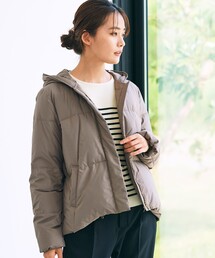 【軽くて洗える】groveオリジナルのつつまれダウンジャケットフードタイプ♪