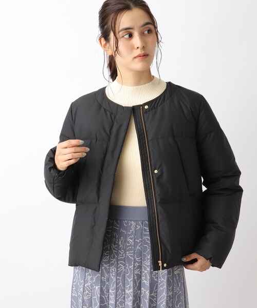 grove(グローブ)の「【軽くて洗える】groveオリジナルのつつまれダウンジャケットフードタイプ♪(ダウンジャケット/コート・レディース・ブラウン系その他/ブラック/アイボリー・01/02/03)」の19枚目の写真