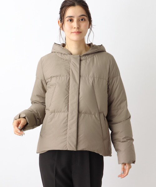 groveフード付き包まれダウン1度着用 軽くて洗える】groveオリジナルのつつまれダウンジャケット
