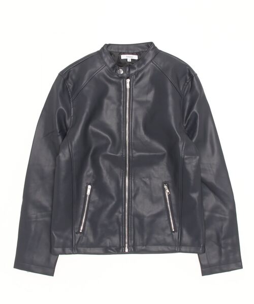 SAKAZEN(サカゼン)の「【WEB限定】 フェイクレザー シングルライダースジャケット(ライダースジャケット・メンズ・ネイビー/ワイン/ブラック/ブルー・M/L/LL)」の14枚目の写真