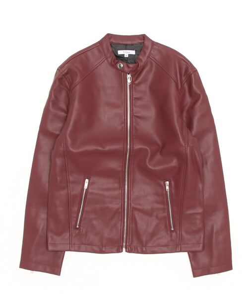 SAKAZEN(サカゼン)の「【WEB限定】 フェイクレザー シングルライダースジャケット(ライダースジャケット・メンズ・ネイビー/ワイン/ブラック/ブルー・M/L/LL)」の13枚目の写真