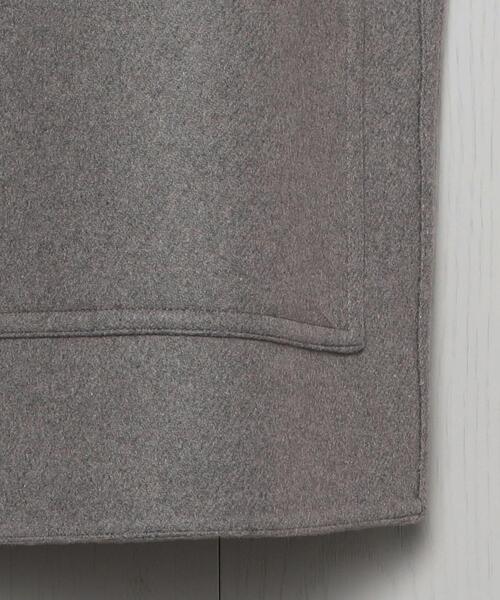 H＞WOOL CASHMERE MELTON COVER ALL BEIGE/ジャケット