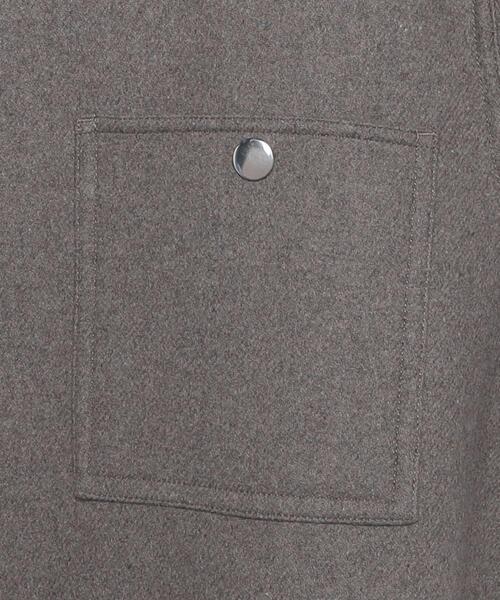H＞WOOL CASHMERE MELTON COVER ALL BEIGE/ジャケット