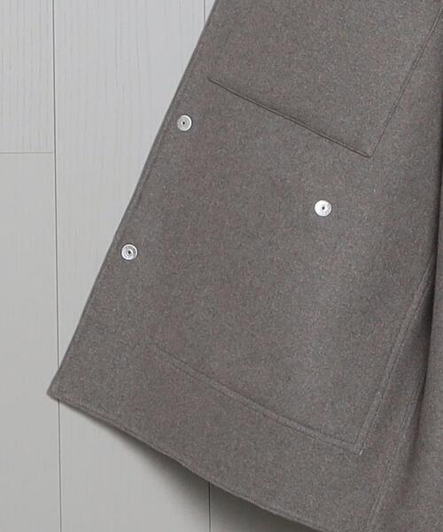 H＞WOOL CASHMERE MELTON COVER ALL BEIGE/ジャケット
