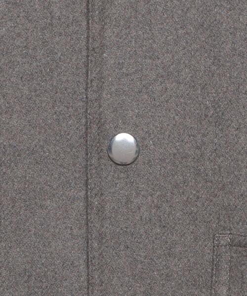 H＞WOOL CASHMERE MELTON COVER ALL BEIGE/ジャケット