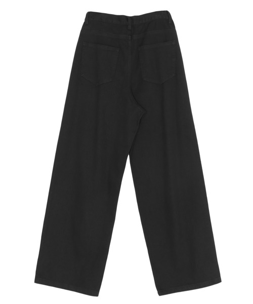 Figments(フィグメンツ)の「ツイルラージバギーパンツ(デニムパンツ・レディース・ブラック・SMALL/MEDIUM/LARGE)」の5枚目の写真