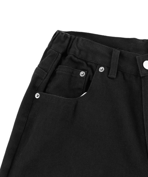 Figments(フィグメンツ)の「ツイルラージバギーパンツ(デニムパンツ・レディース・ブラック・SMALL/MEDIUM/LARGE)」の7枚目の写真