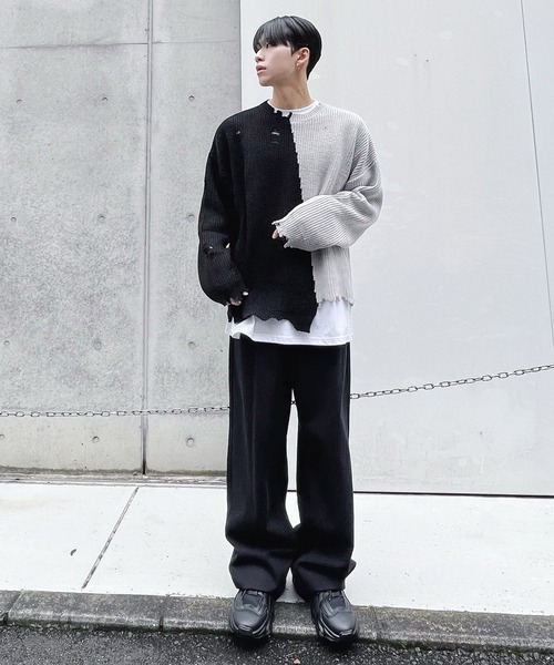 Figments(フィグメンツ)の「ツイルラージバギーパンツ(デニムパンツ・レディース・ブラック・SMALL/MEDIUM/LARGE)」の17枚目の写真