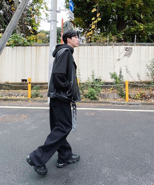 Figments(フィグメンツ)の「ツイルラージバギーパンツ(デニムパンツ・レディース・ブラック・SMALL/MEDIUM/LARGE)」の18枚目の写真