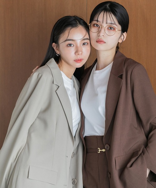 Dita Muaj.（ディータムアージュ）の「【ZOZO限定】フレアスリーブスリットテーラードジャケット(2way)（テーラードジャケット・レディース・ブラウン/ダークネイビー/グレイッシュベージュ・FREE）」の12枚目の写真